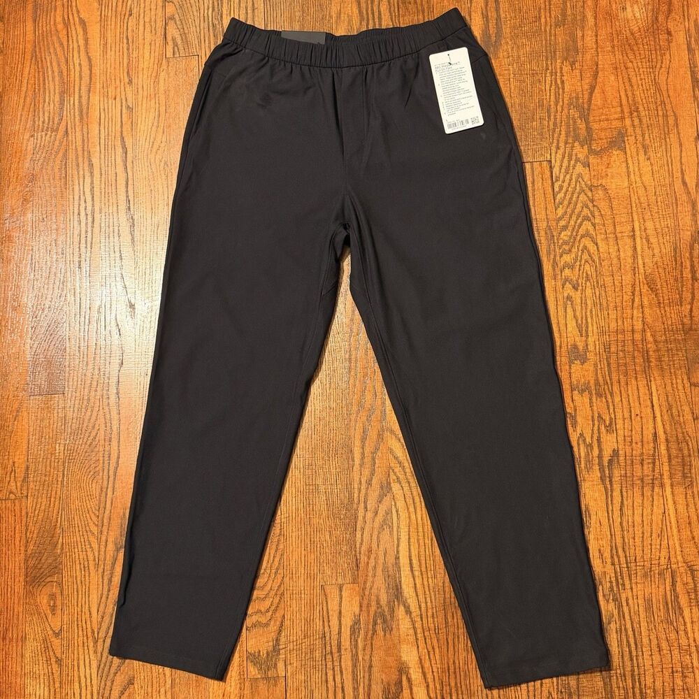 NWT Lululemon ABC Pants Mens Sz L Warpstreme Pull On Black Pants LMSALNS